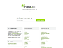 Tablet Screenshot of de.trabajo.org