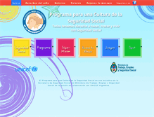 Tablet Screenshot of culturasegsocial.trabajo.gob.ar